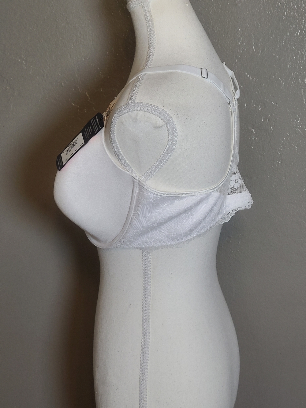 Maidenform Front-Close Racerback Bra Smoothing Back & Sides White 38DD - Picture 5 of 12